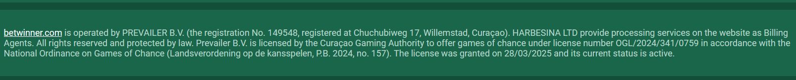 Платежи Betwinner LV